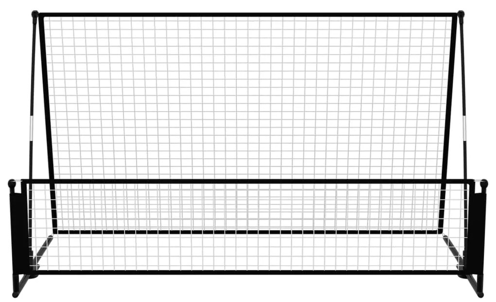 Baliza de futebol com ressalto 2 em 1 202x104x120 cm aço