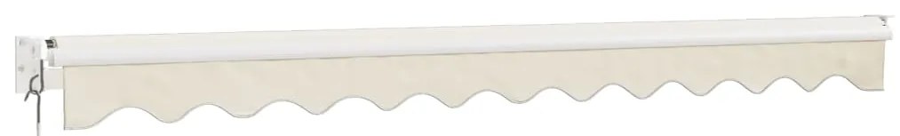 Toldo retrátil 3,5x2,5 m tecido e alumínio cor creme