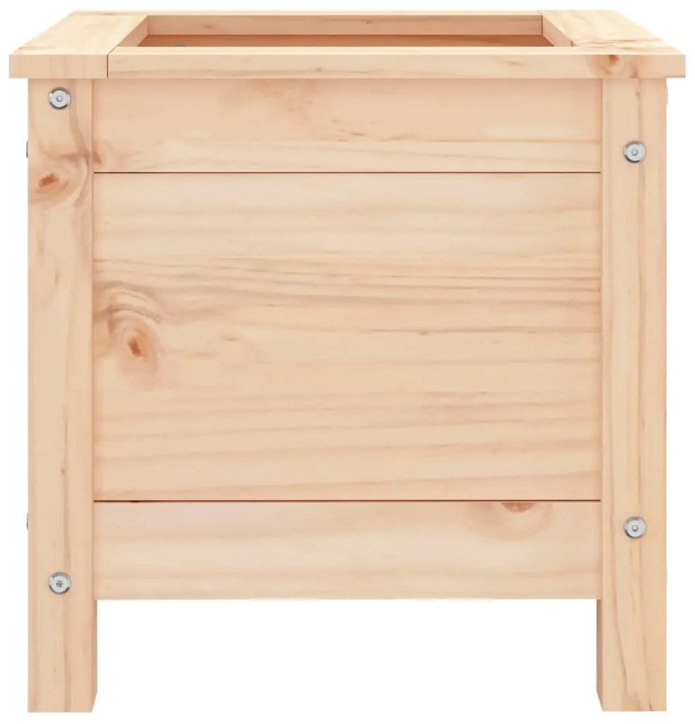 Vaso/floreira de jardim 40x40x39 cm madeira de pinho maciça