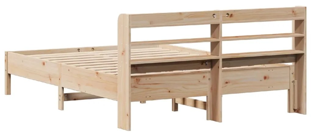 Cama sem colchão 140x190 cm madeira de pinho maciça