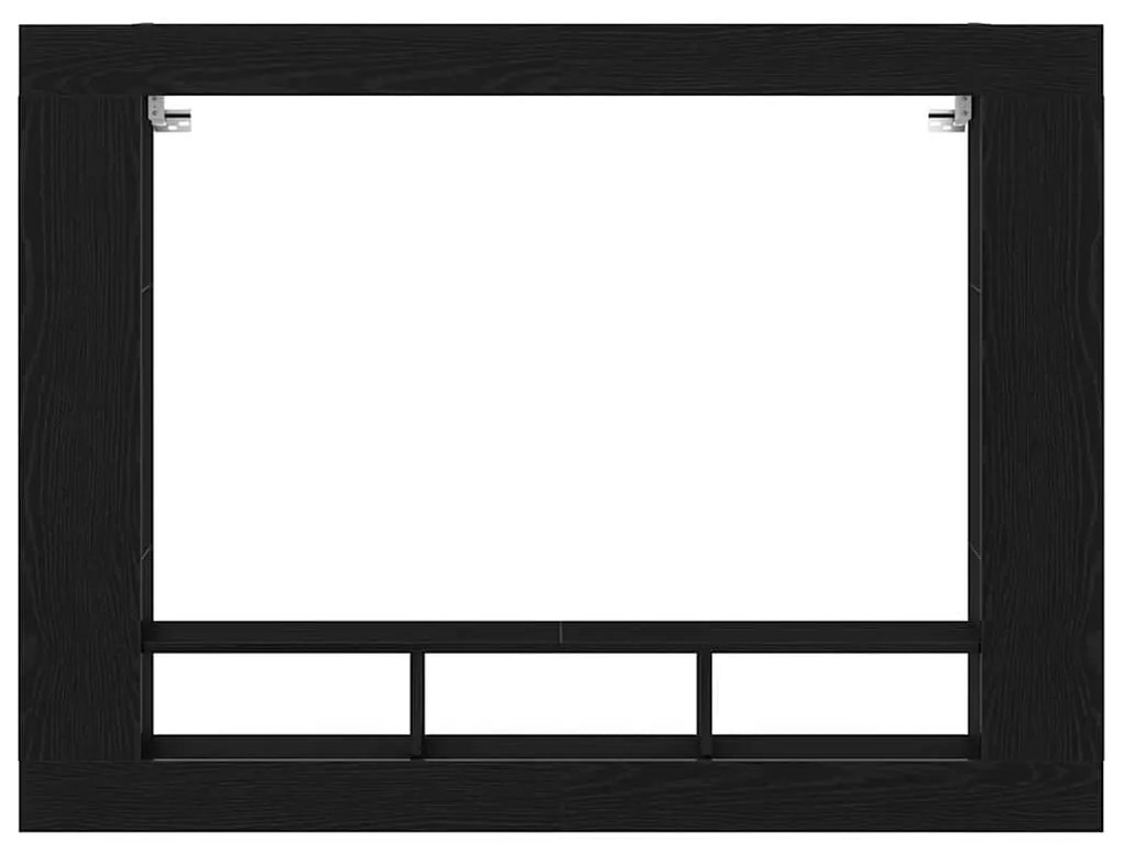 Armário de TV Suspenso vidaXL Preto Carvalho 152x22x113 cm