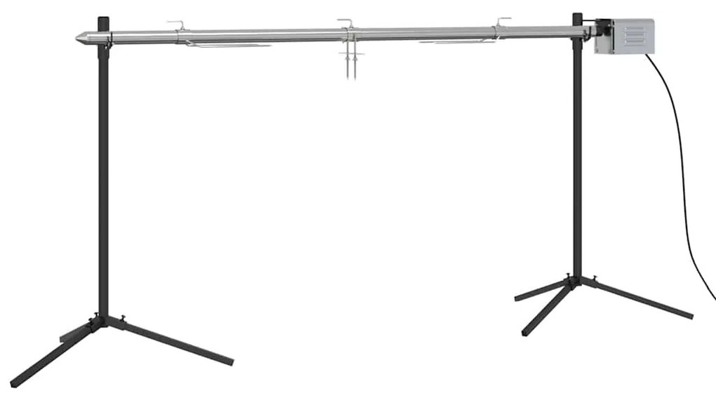 Conjunto de grelhador automático e tabuleiro aço inoxidável