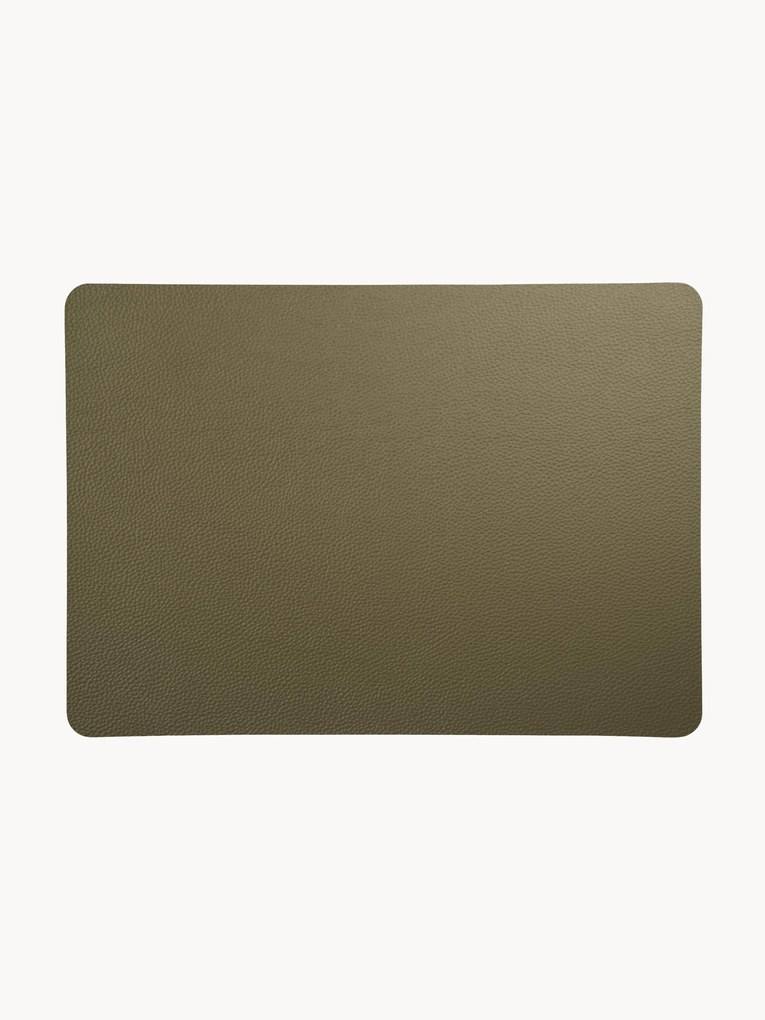 Individuais de mesa em couro sintético Pik, conjunto de 2