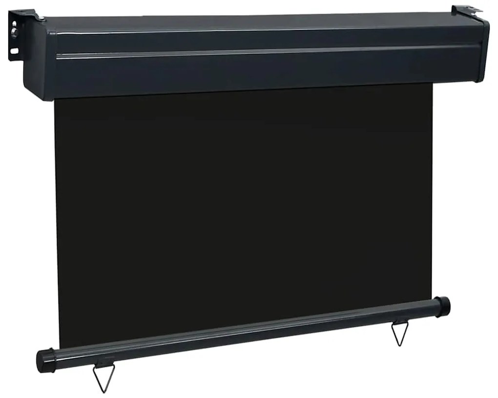 Toldo lateral para varanda 80x250 cm preto