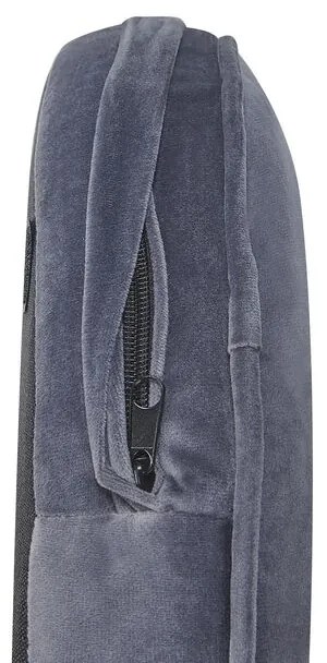 Poltrona em veludo cinzento TROMSO Beliani