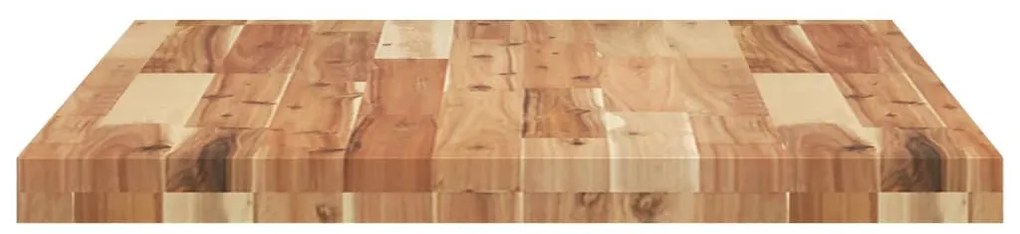 Tampo de mesa retangular 100x60x4 cm madeira de acácia maciça