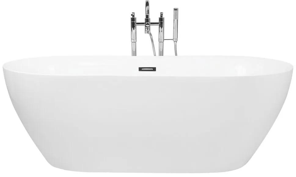 Banheira autónoma em acrílico branco 170 x 80 cm CARRERA Beliani