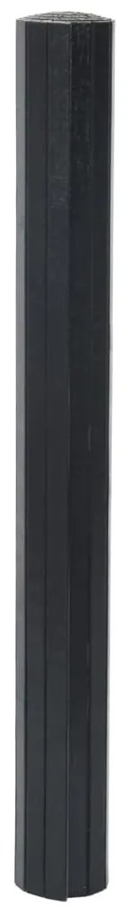 Tapete retangular 70x300 cm bambu preto