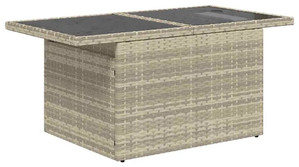 Conjunto de Sofá de Jardim 6 Peças com Almofadas em Rattan Sintético C