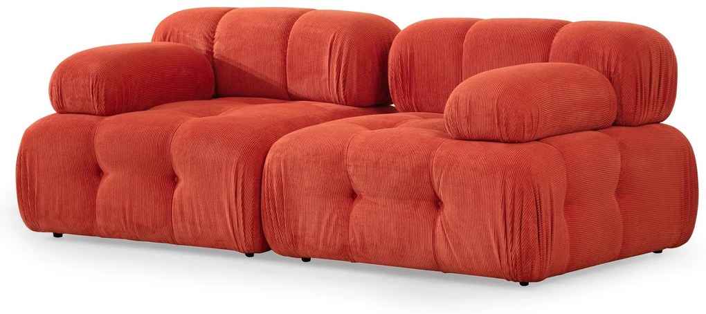 Sofá de 2 Lugares Doblo – Vermelho – 200x100x80 cm