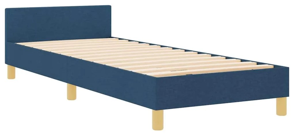 Cama vidaXL Azul 90x200 cm Tecido