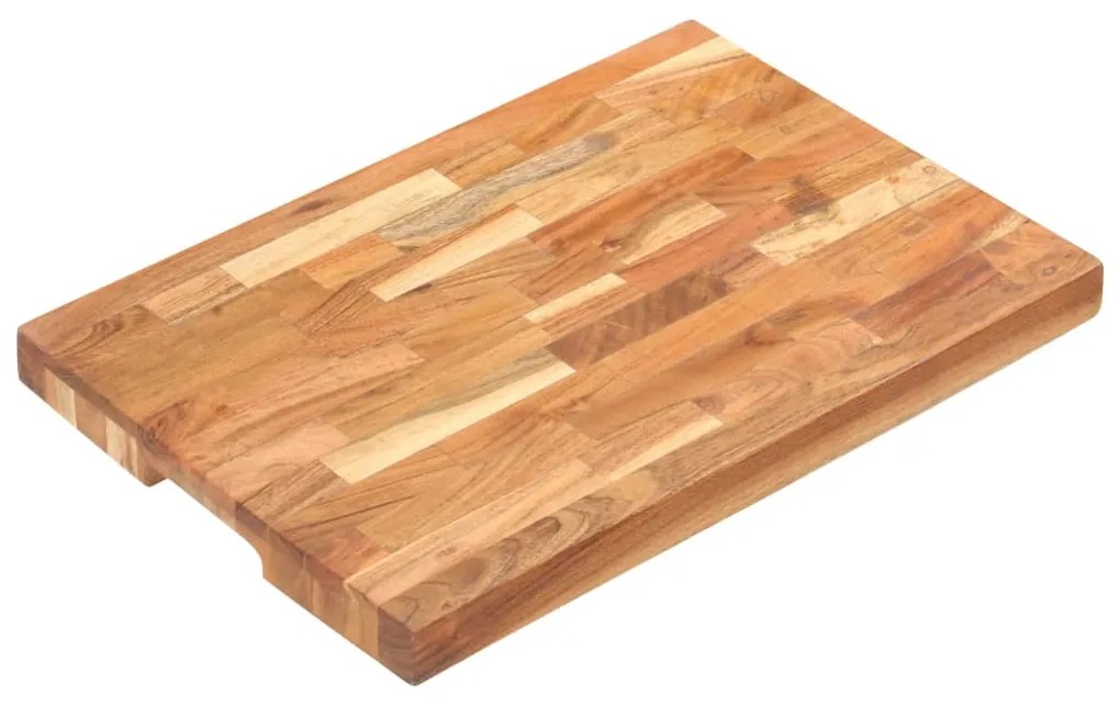 vidaXL Tábua de cortar 50x35x4 cm madeira de acácia maciça