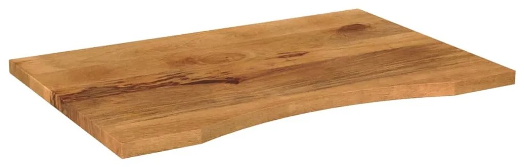 Tampo de mesa com curva 80x60x2,5 cm mangueira áspera maciça
