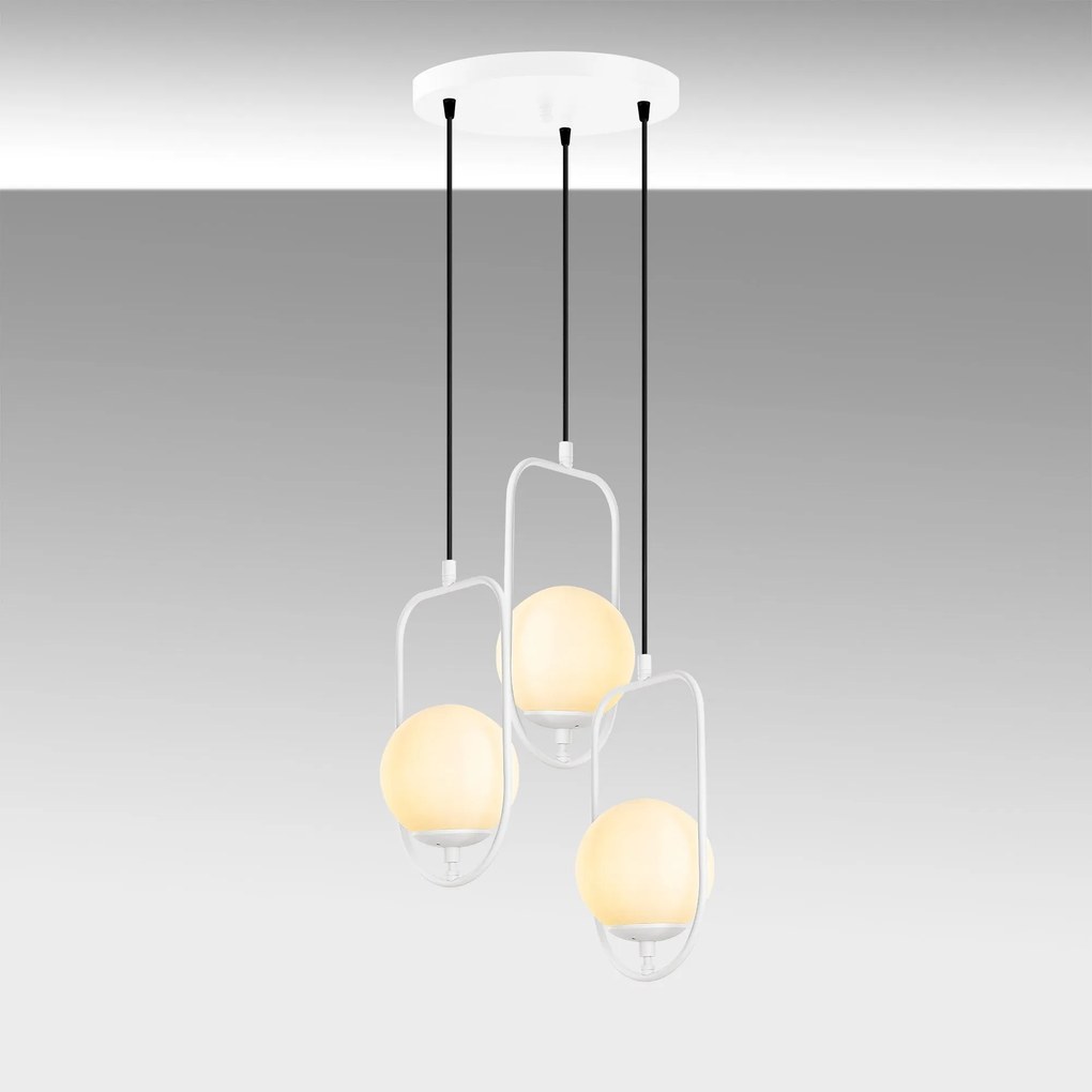 Candeeiro de Teto Skew – Branco – 55 cm x 185 cm