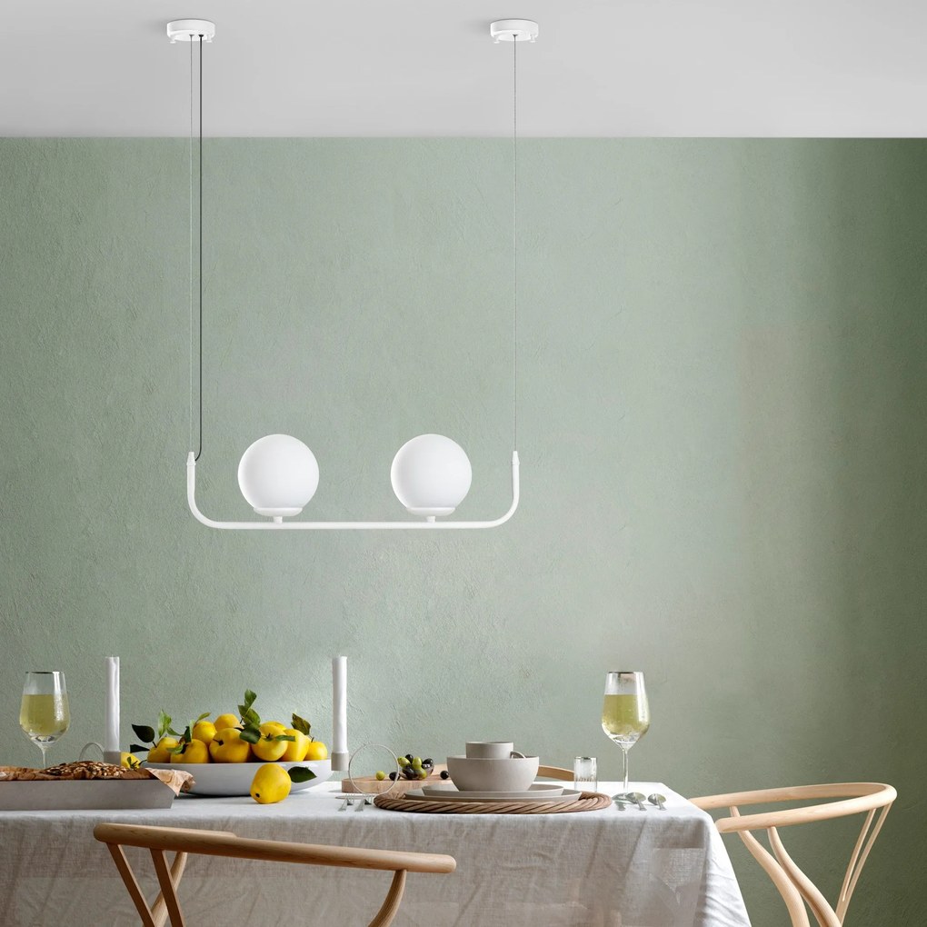 Candeeiro de Teto Faruk – Branco – 15 cm x 56 cm