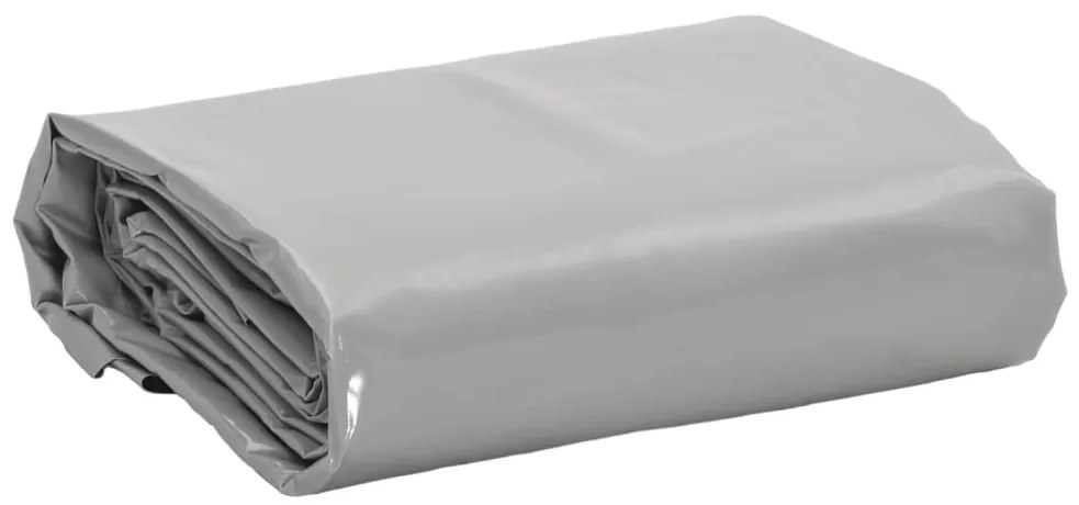 Lona 3,5x5 m 650 g/m² cinzento