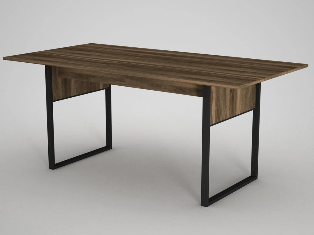 Mesa de Jantar "Lost" – 180x91x77.6 cm – Nogueira – Design Industrial