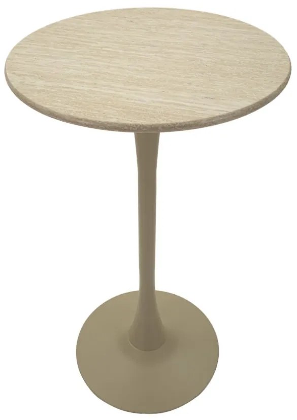 MESA BAR ALASKA Ø 60 X 106 CM EM MDF e FERRO CREME