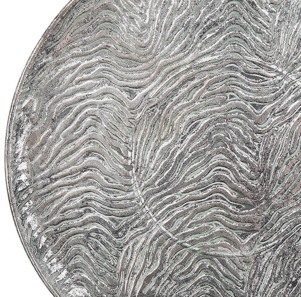 Bandeja decorativa prateada ø 49 cm KITNOS Beliani