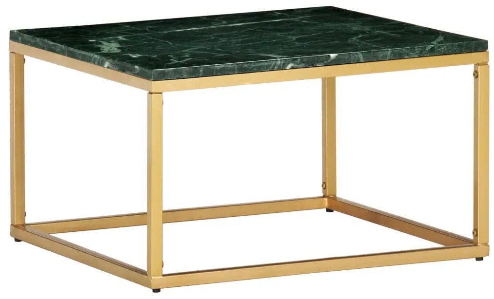 Mesa de centro 60x60x35cm pedra genuína textura mármore verde