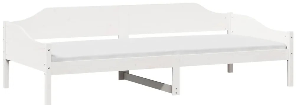 Cama sem colchão 90x190 cm madeira de pinho maciça branco