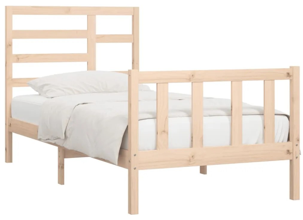Cama sem colchão 90x200 cm madeira de pinho maciça