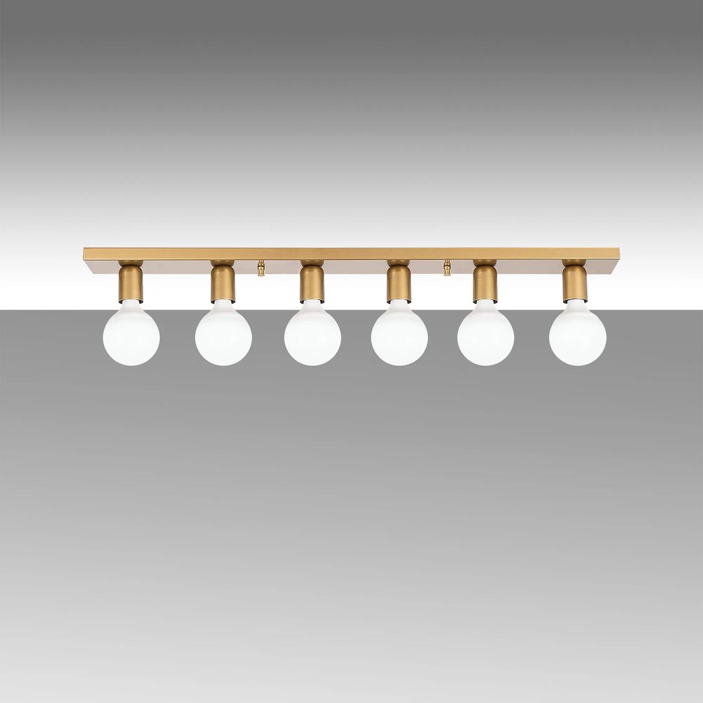 Candeeiro de Teto Mirro – Dourado – 91 x 10 x 10 cm