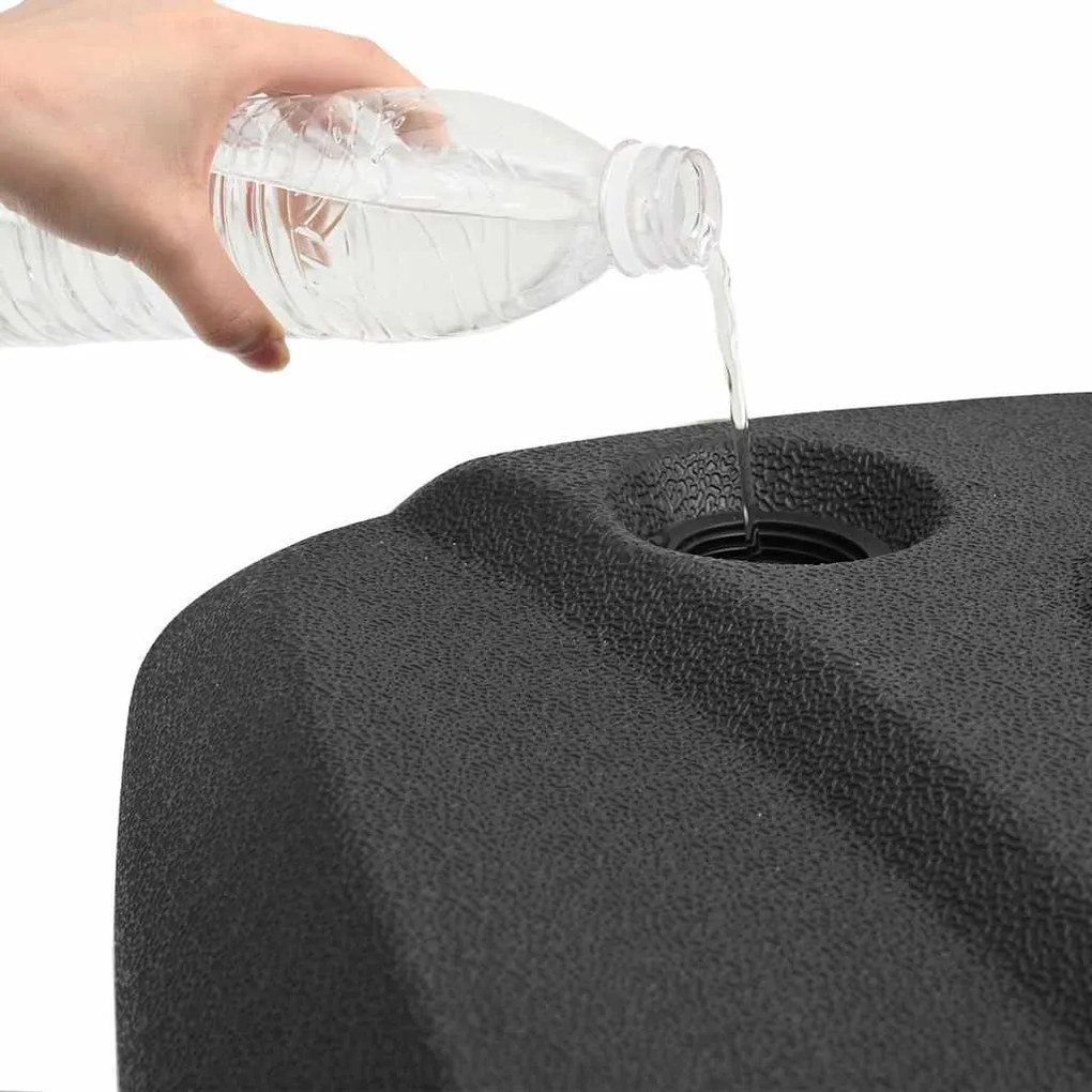 Suporte para guarda-sol de exterior preto