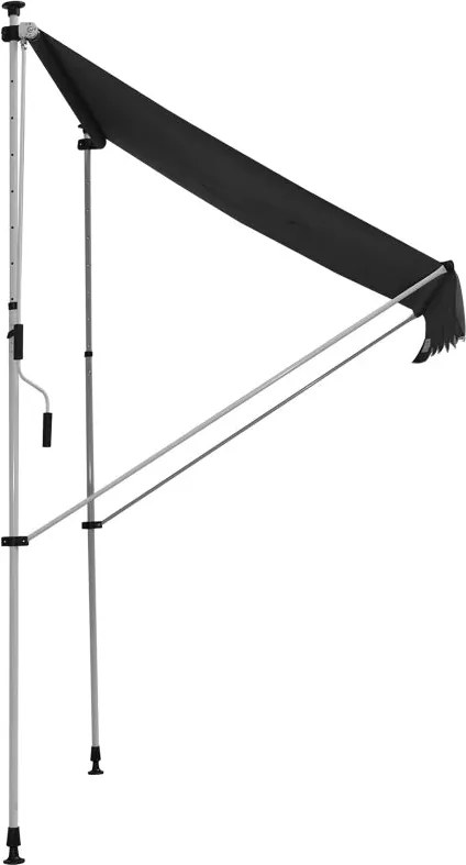 Toldo Portátil com Manivela e Altura Regulável - 200x150x170-280cm - C