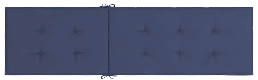 Almofadão para cadeira de terraço tecido oxford azul-marinho
