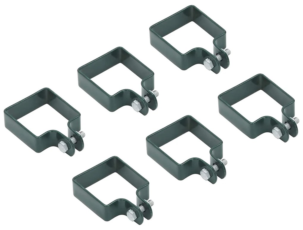 Portão de jardim 106 x 125 cm (C x A) em aço galvanizado Verde
