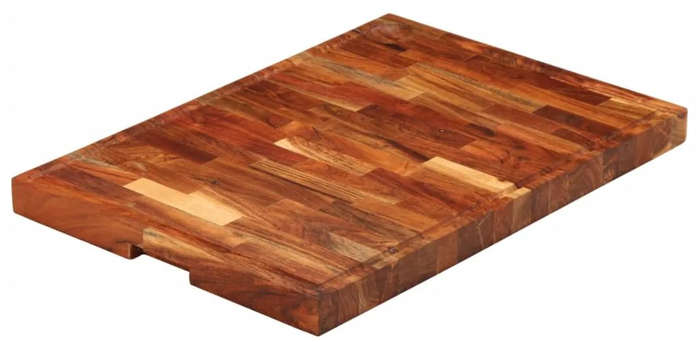vidaXL Tábua de cortar 60x42x4 cm madeira de acácia maciça