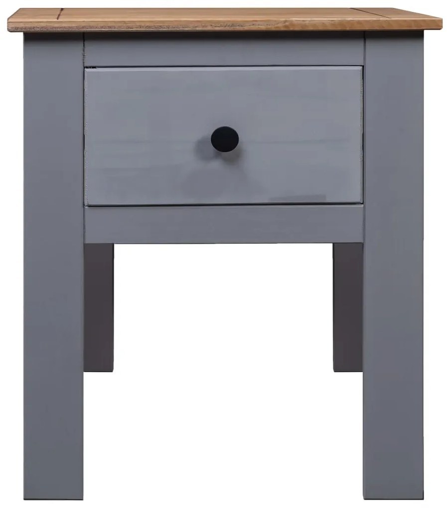 Mesa de cabeceira 46x40x57 cm pinho Panama cinzento