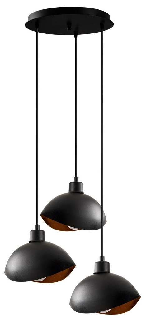 Candeeiro de Teto Sivani – Preto – 50 cm x 112 cm