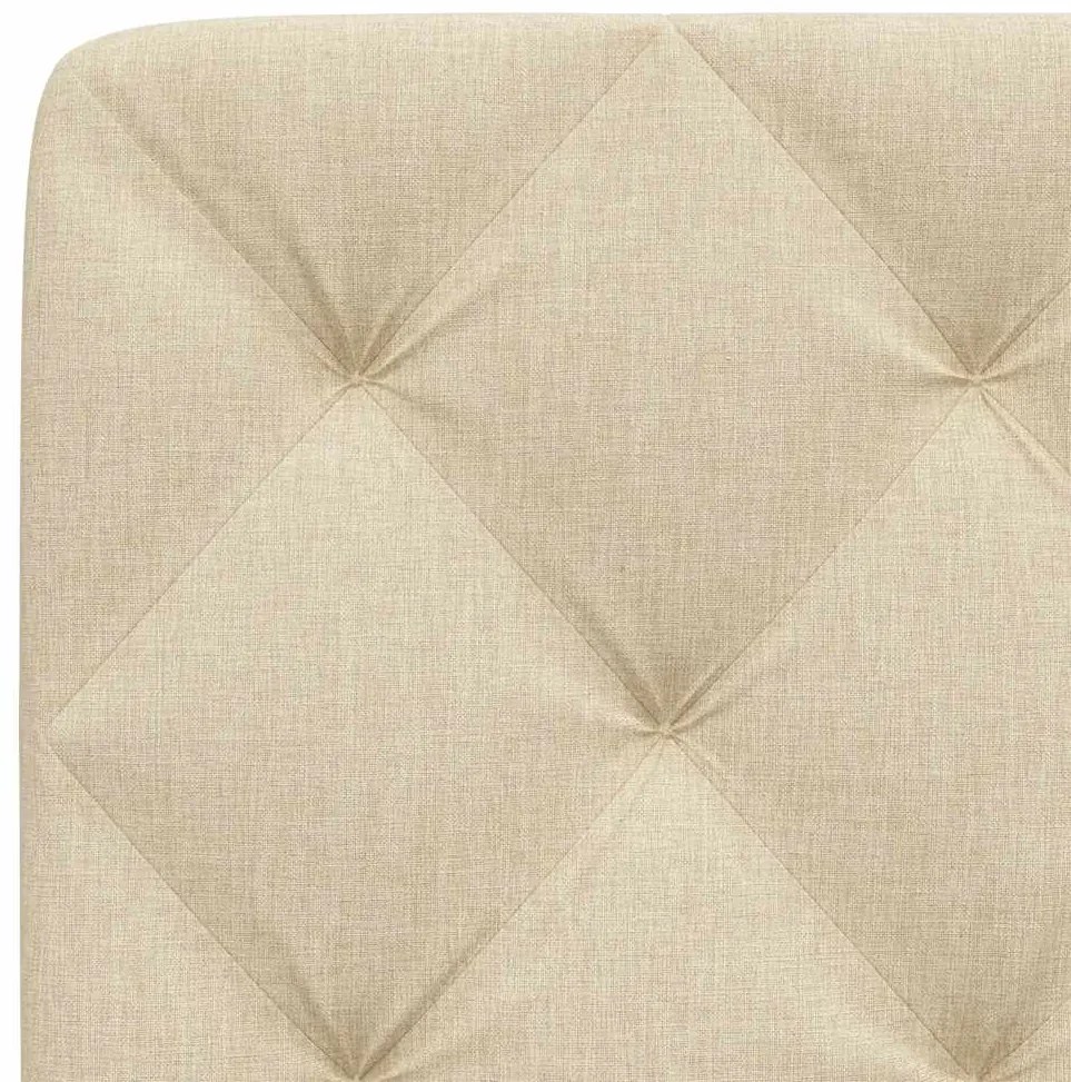 Almofadão de cabeceira 90 cm tecido creme