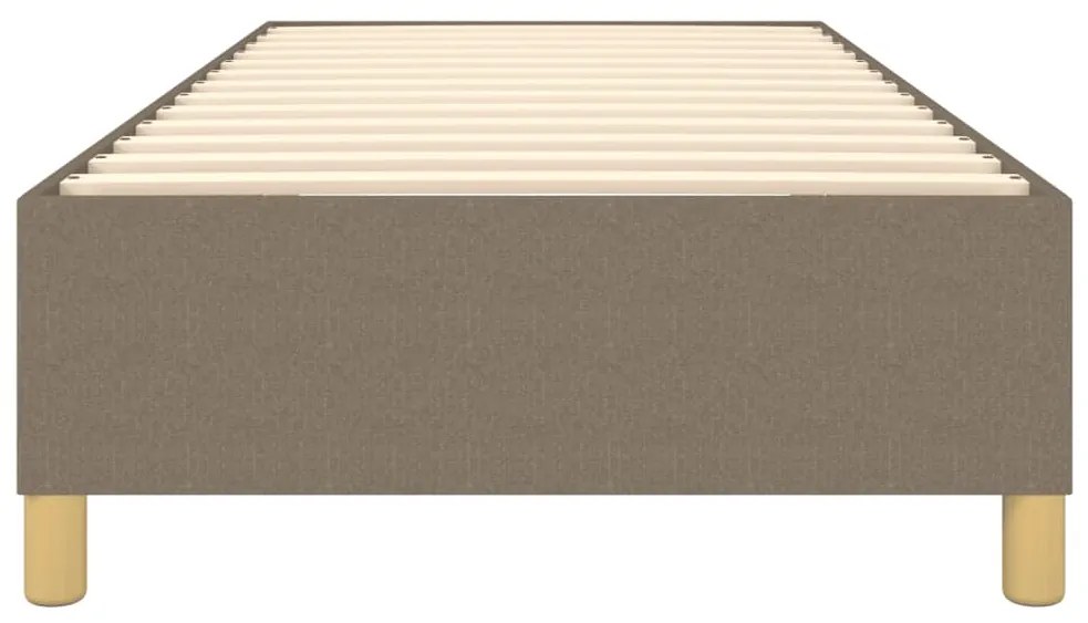 Estrutura de cama sem colchão 80x200 cm tecido cinzento
