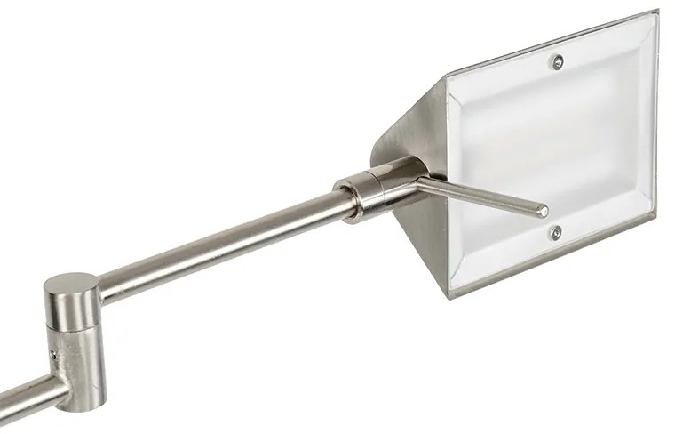 Candeeiro de pé design em aço com LED e dimmer tátil - Notia Moderno