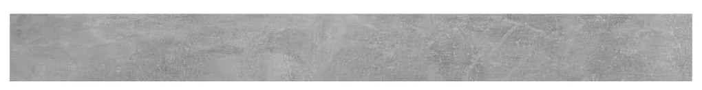 Prateleiras estante 4pcs 100x10x1,5cm contrapl. cinza cimento