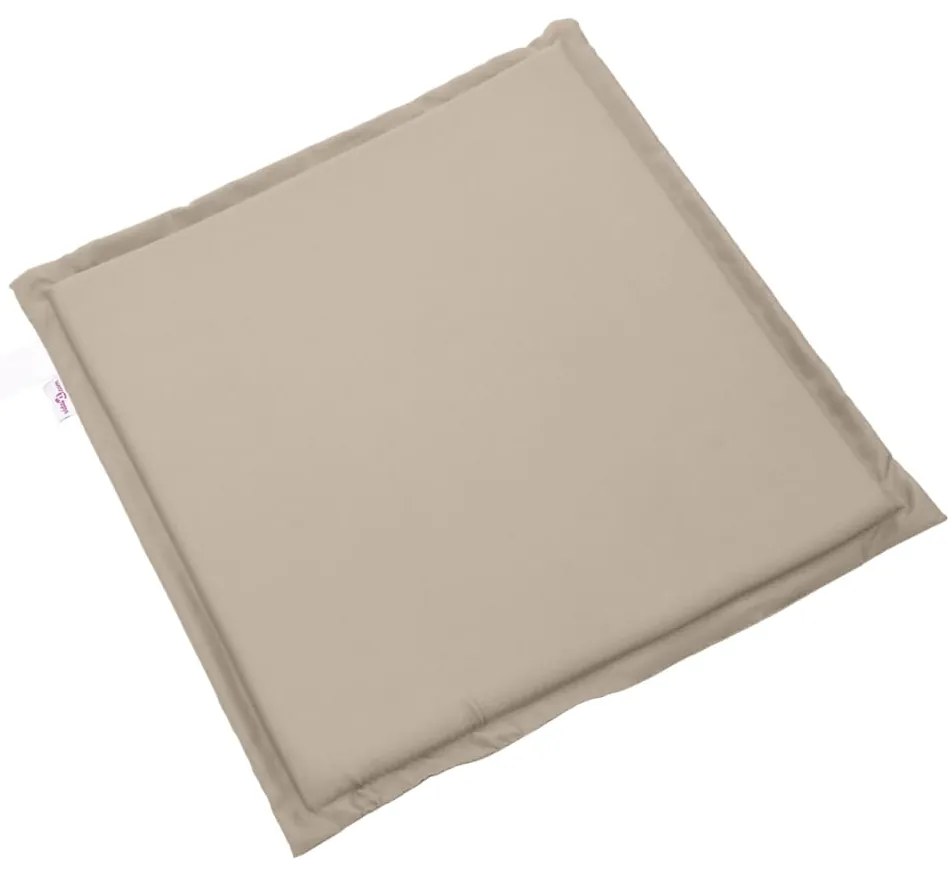 Almofadas assento de jardim 6 pcs 45x45x2 cm cinza-acastanhado