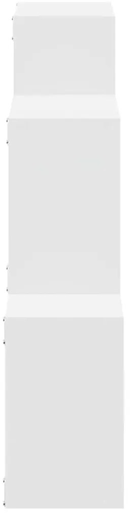 Armário de parede 78x18x71 cm derivados de madeira branco