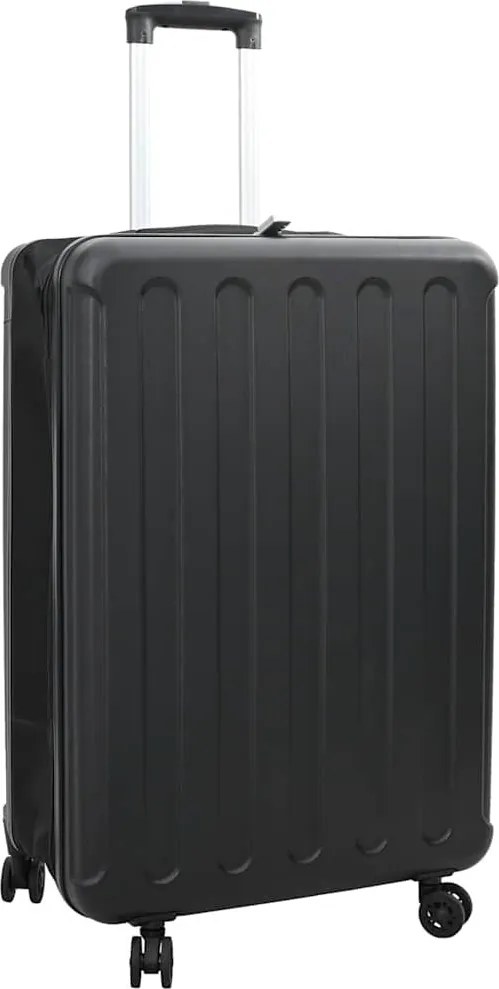 vidaXL Mala com bloqueio Preto 50 x 30 x 76 cm Plástico ABS