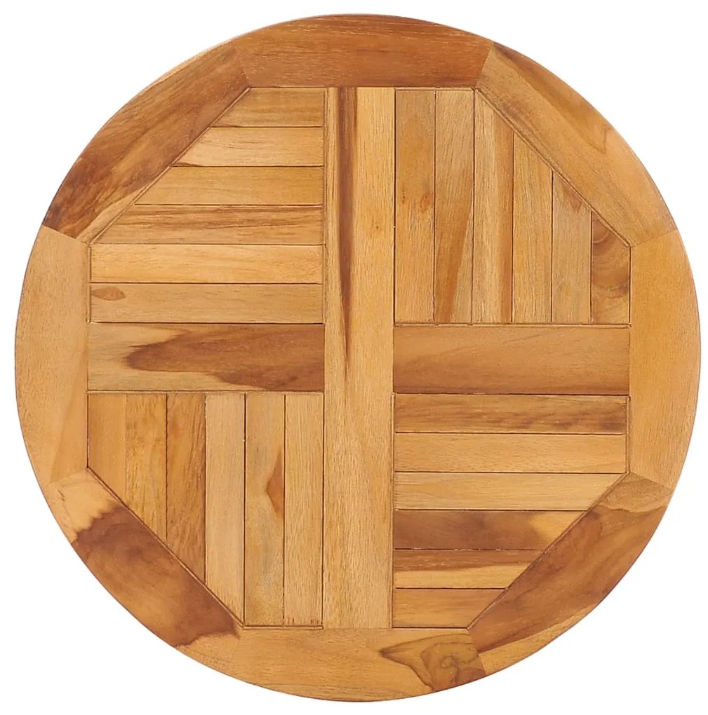 vidaXL Base de mesa giratória madeira de teca maciça