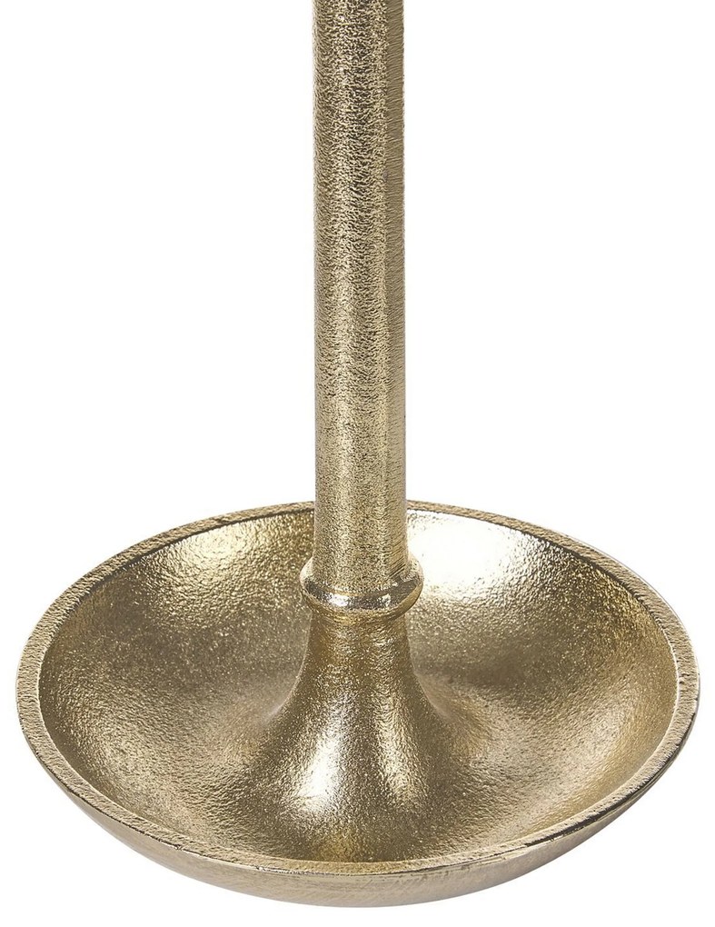 Conjunto de 3 castiçais em metal dourado LIWUNG Beliani