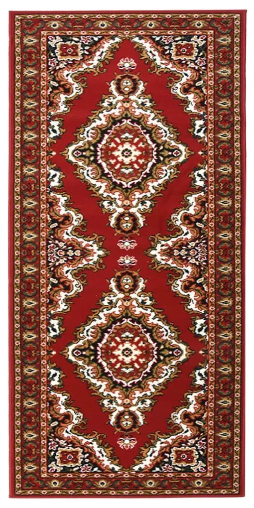 vidaXL Passadeira 100x200 cm polipropileno vermelho oriental