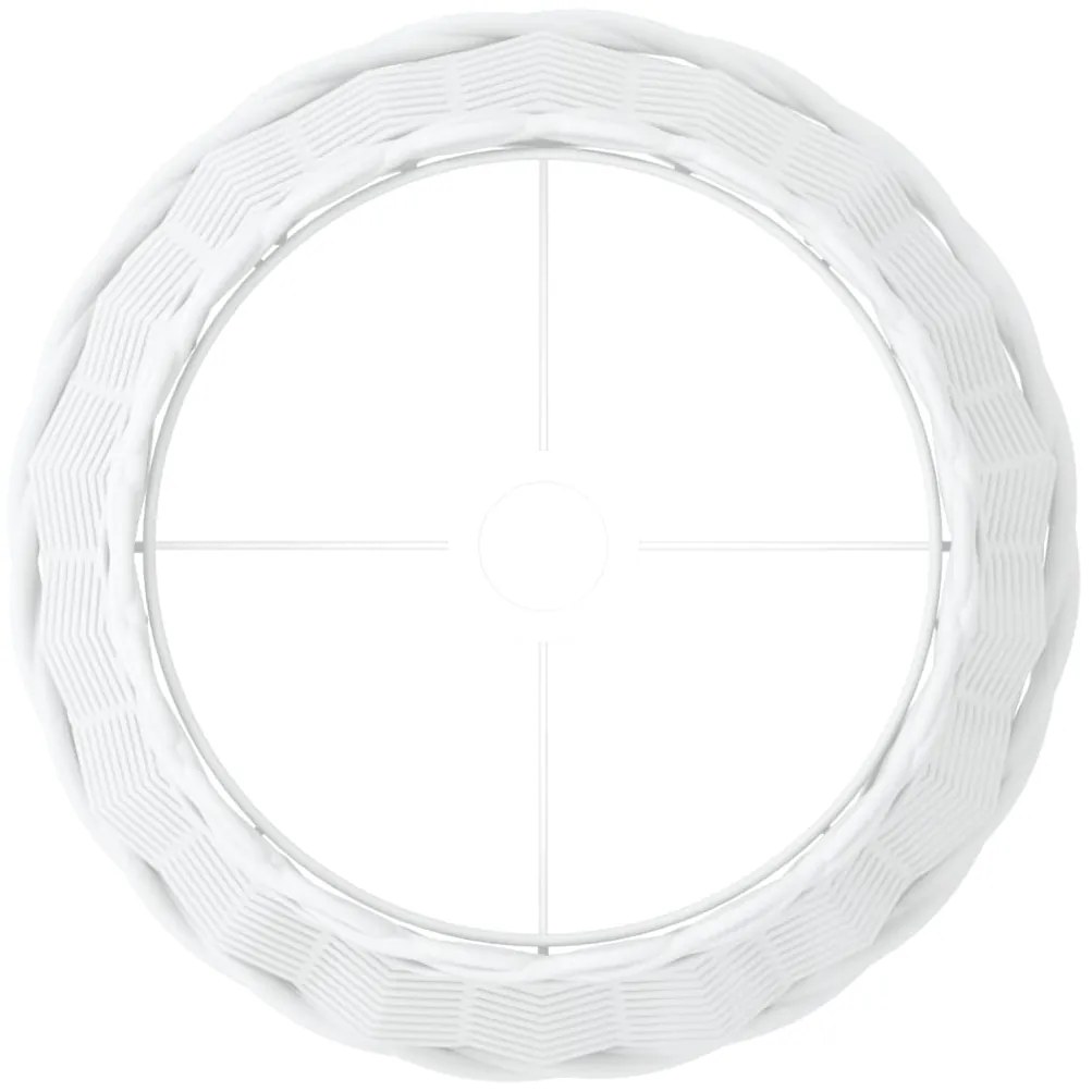 Abajur Ø38x23 cm vime branco