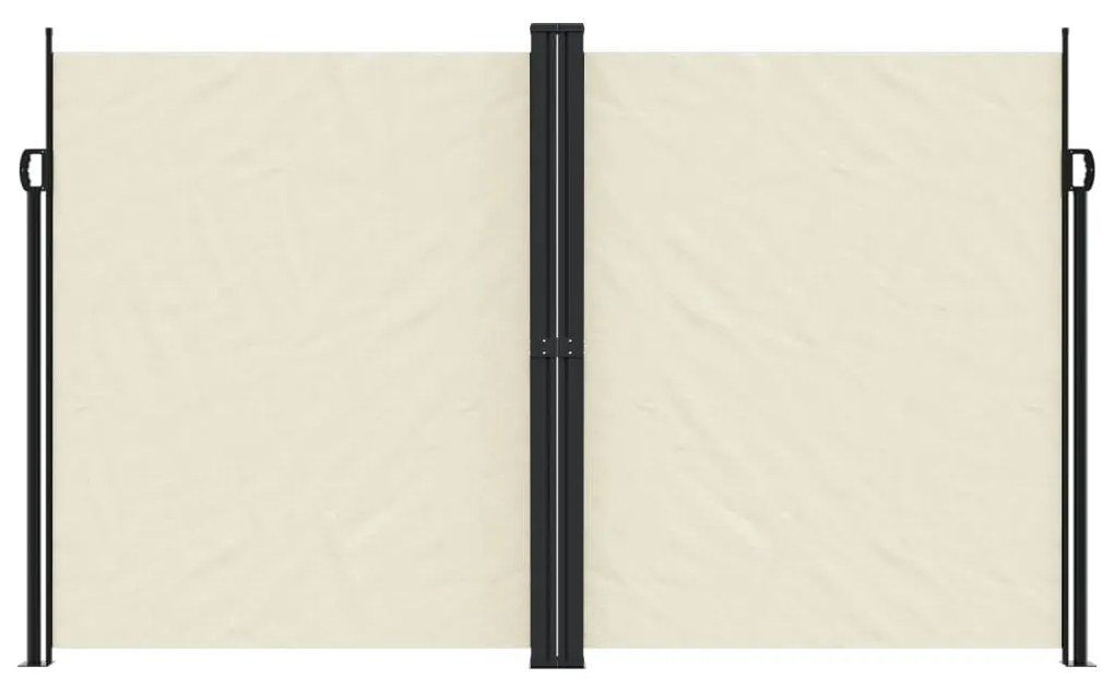 Toldo lateral retrátil 200x600 cm cor creme