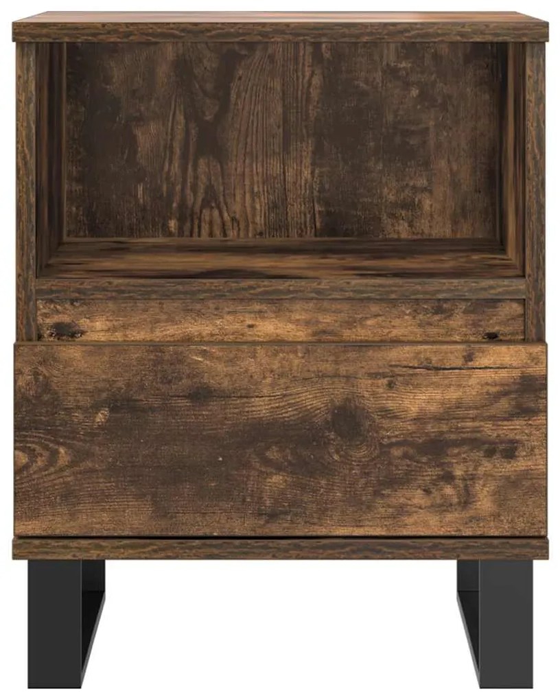 Mesa de cabeceira 40x35x50 cm derivados madeira carvalho fumado