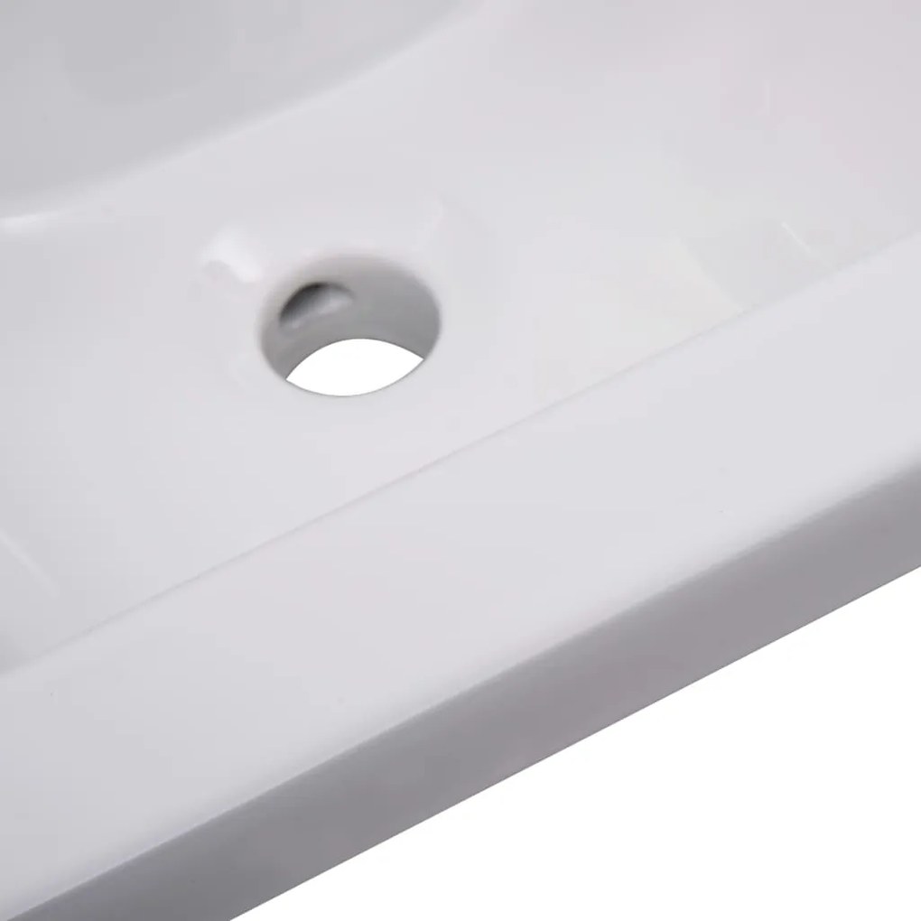 Lavatório embutido 42x39x18 cm cerâmica branco