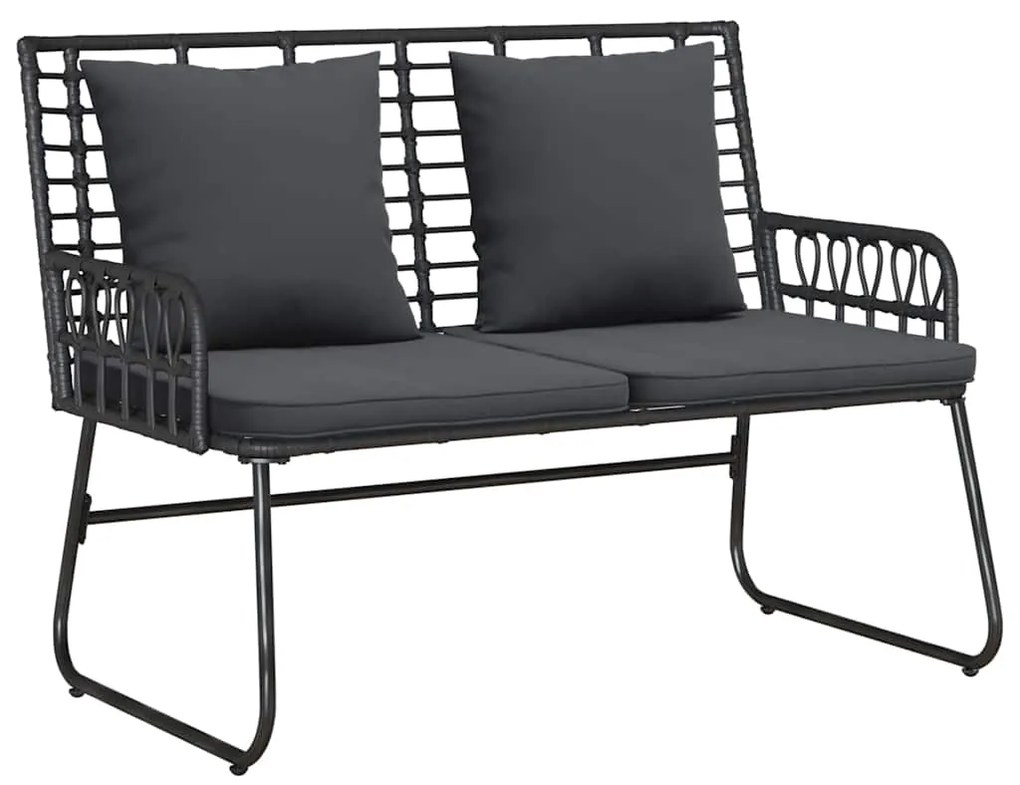 Conjunto de Jantar para Jardim 3 pcs Preto, Antracite