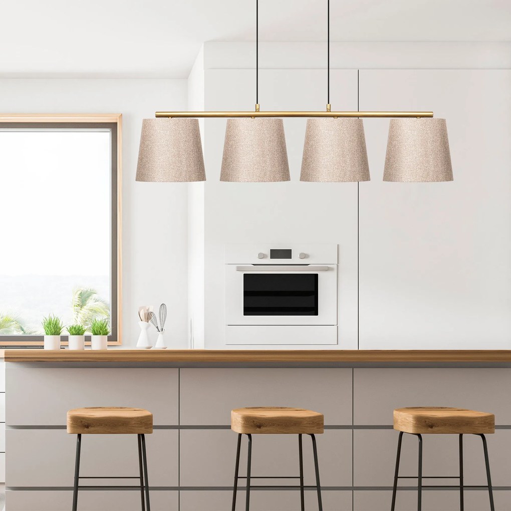 Lustre Varlik – Dourado Brilhante – 148 x 25 cm